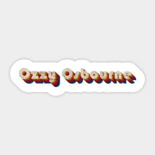 retro vintage Ozzy Osbourne Sticker